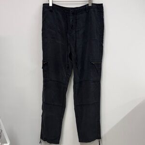 Soft Surroundings Dark Cargo Pants T L